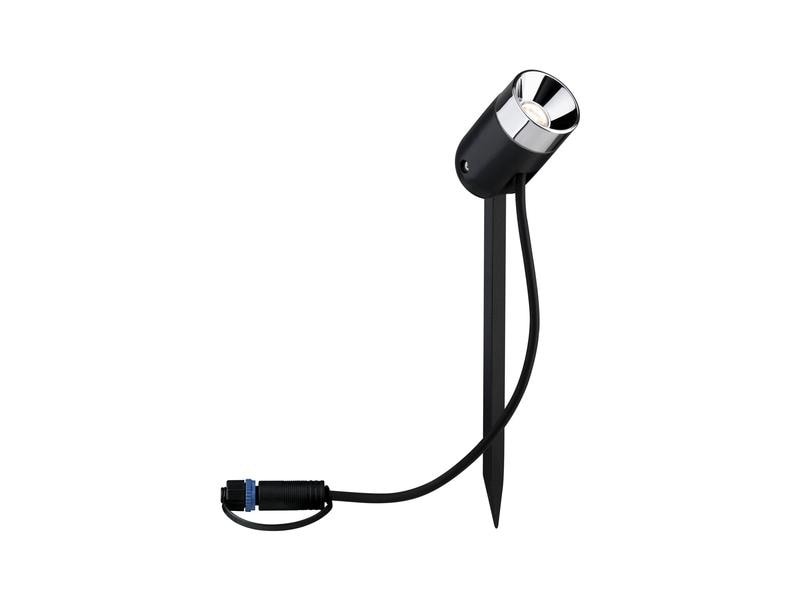 Paulmann Gartenspot Plug & Shine Pike 45° 3000 K, Basisset Starterset für das Plug & Shine System