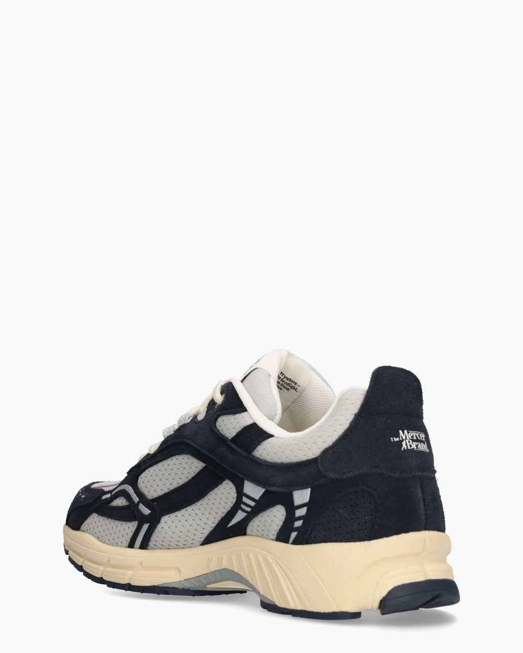 Mercer Amsterdam The Re-Run Vintage Lichtgrijs/Donkerblauw Herensneakers