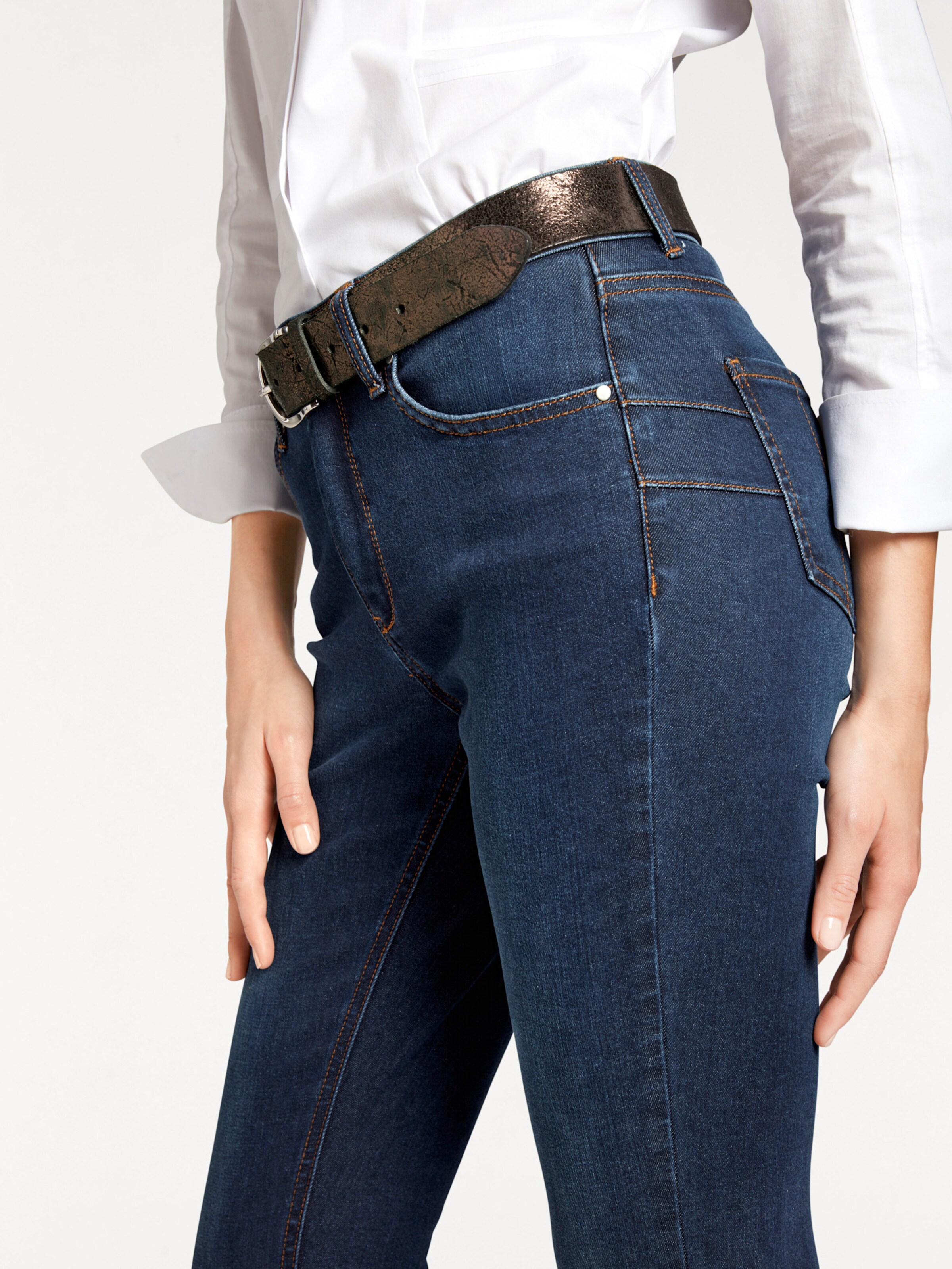 heine Bauchweg-Jeans in blue denim