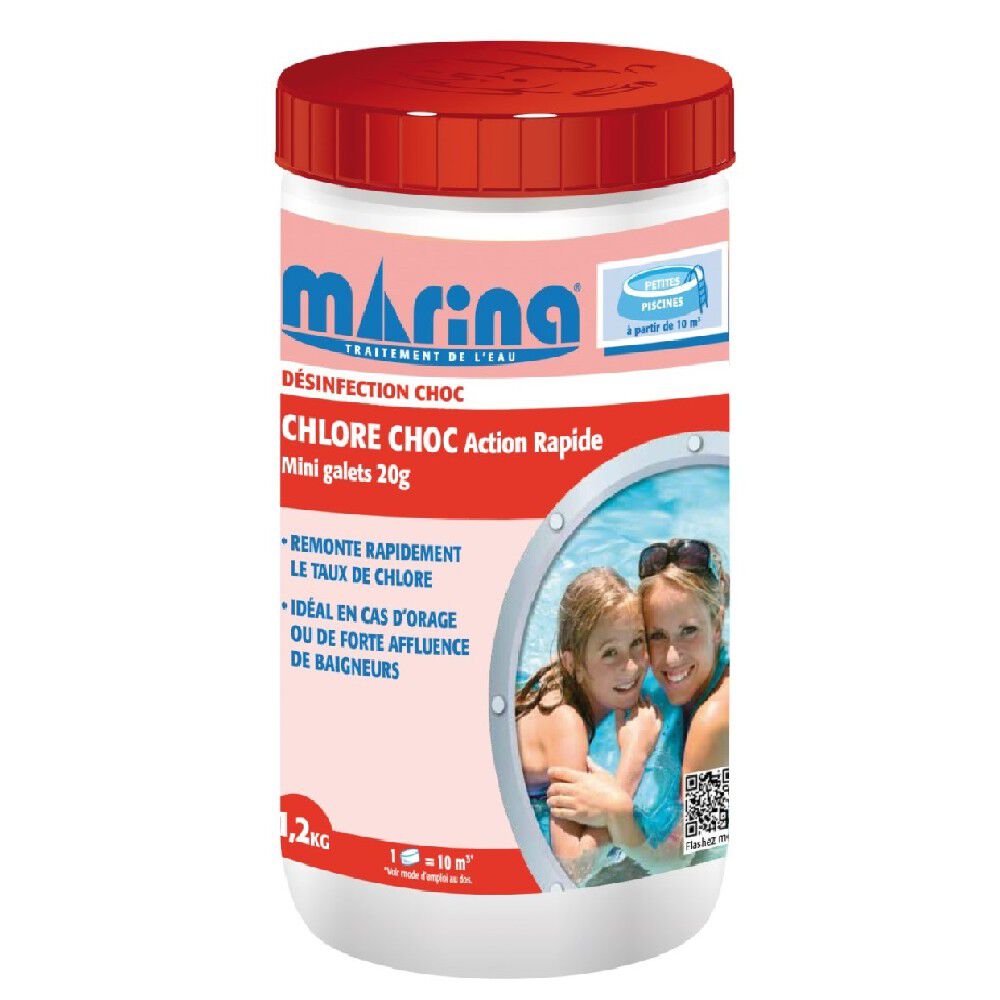 Chlore choc pastille 20g Marina