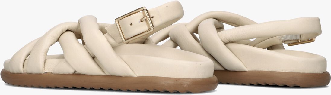 ecru via vai platte sandalen candy kriss