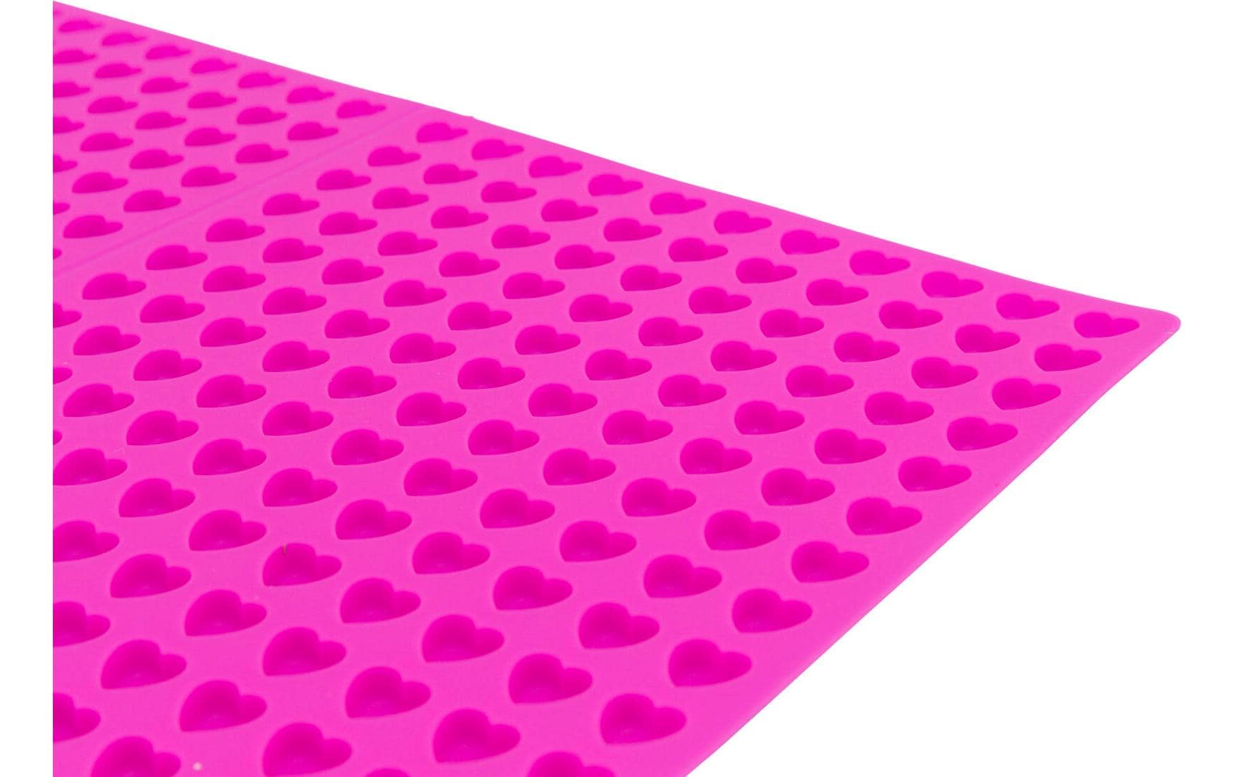 Backmatte mit Herzen, Silikon, 38 × 28 cm, PinkSnack-Spielzeug