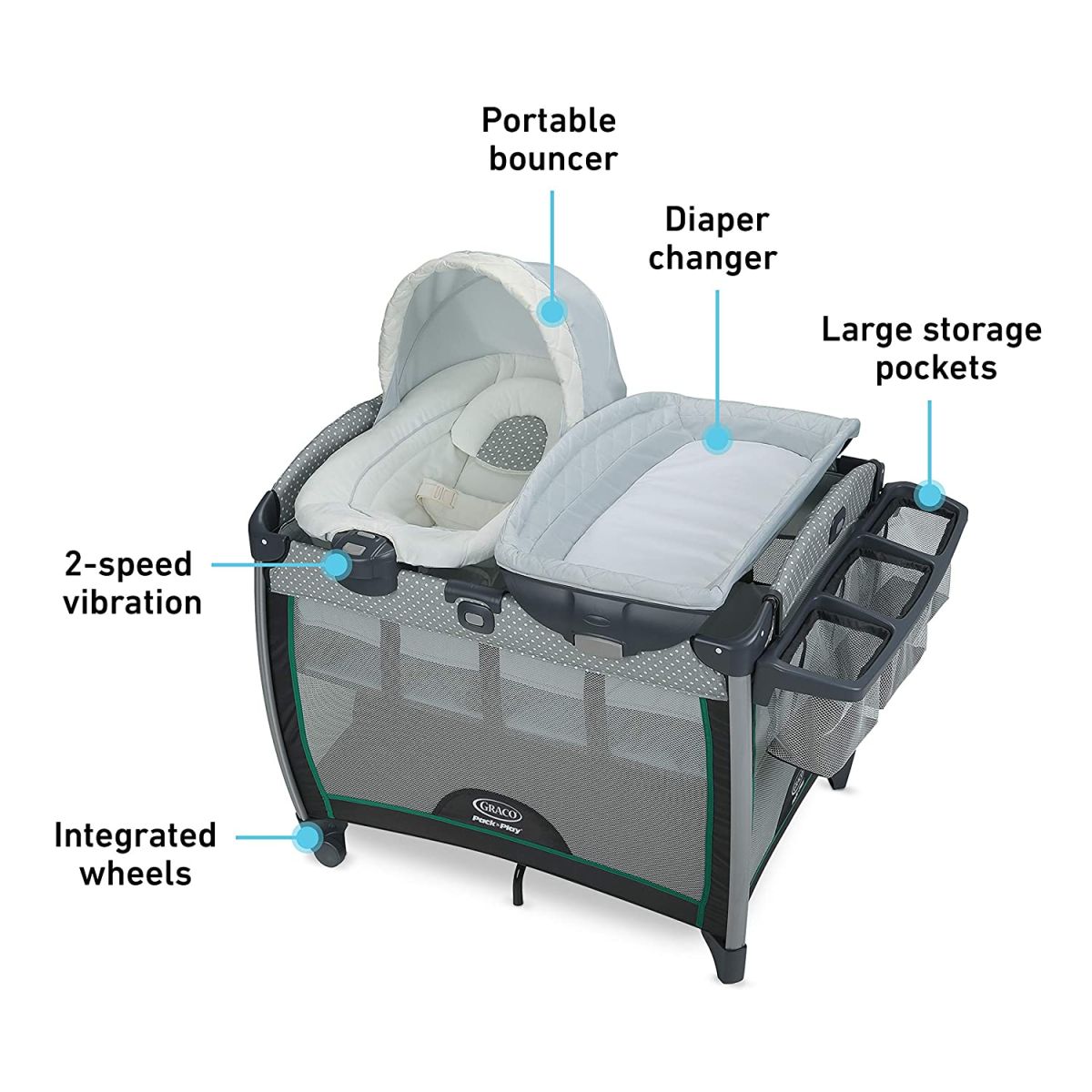 Graco Pack ‘n Play Quick Connect Playard with Portable Bouncer