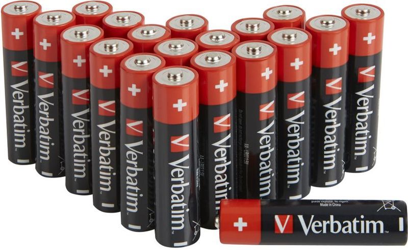 Verbatim Batterij Alkaline AA, 20x