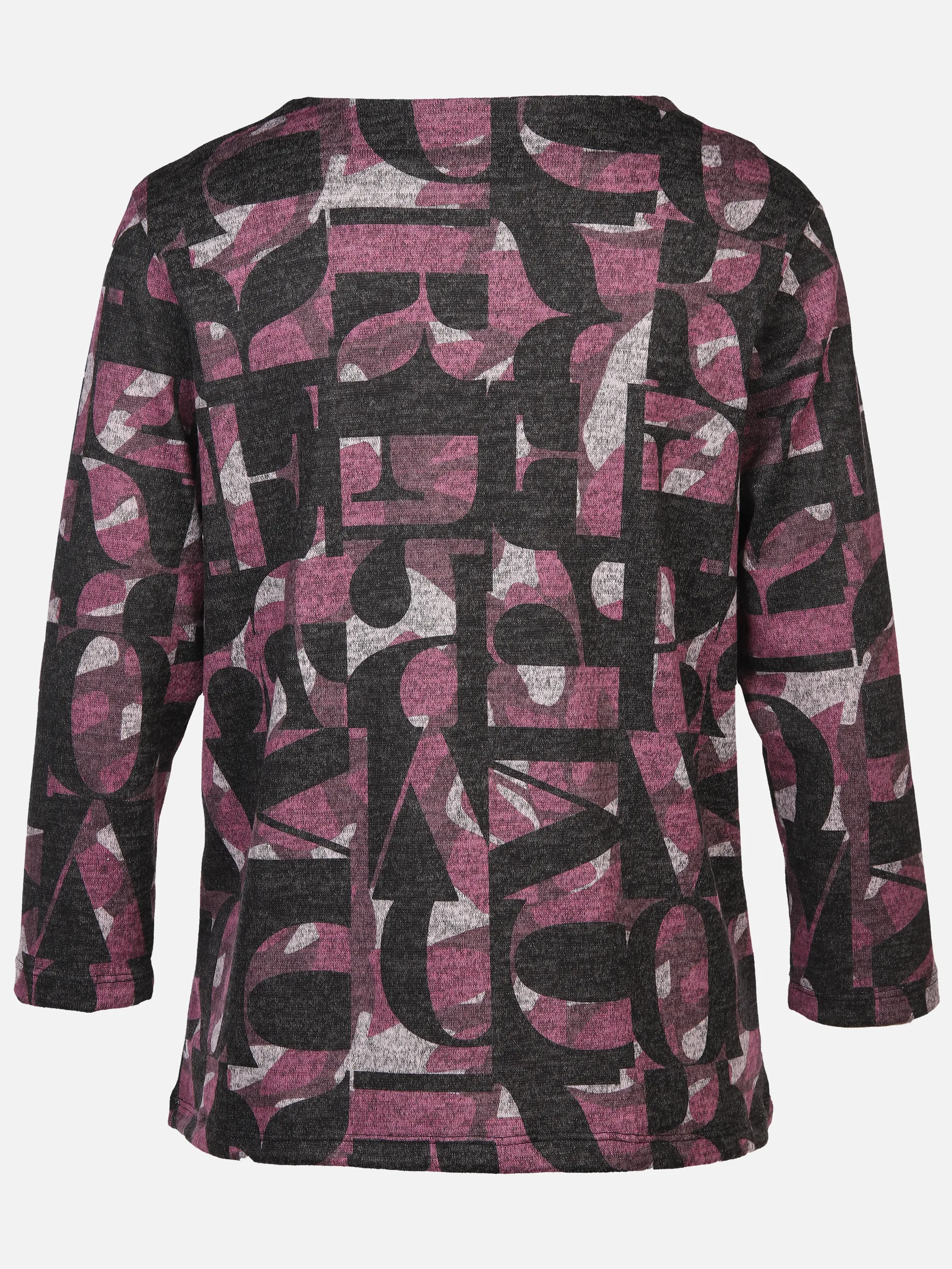 Damen Flauschshirt mit Kelchkragen