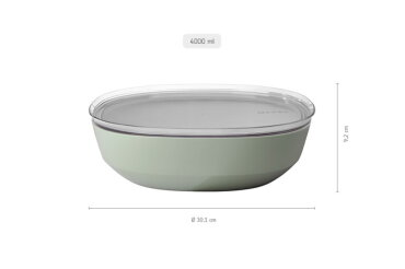 Serveerschaal Silueta 4.0 l met deksel - Nordic black