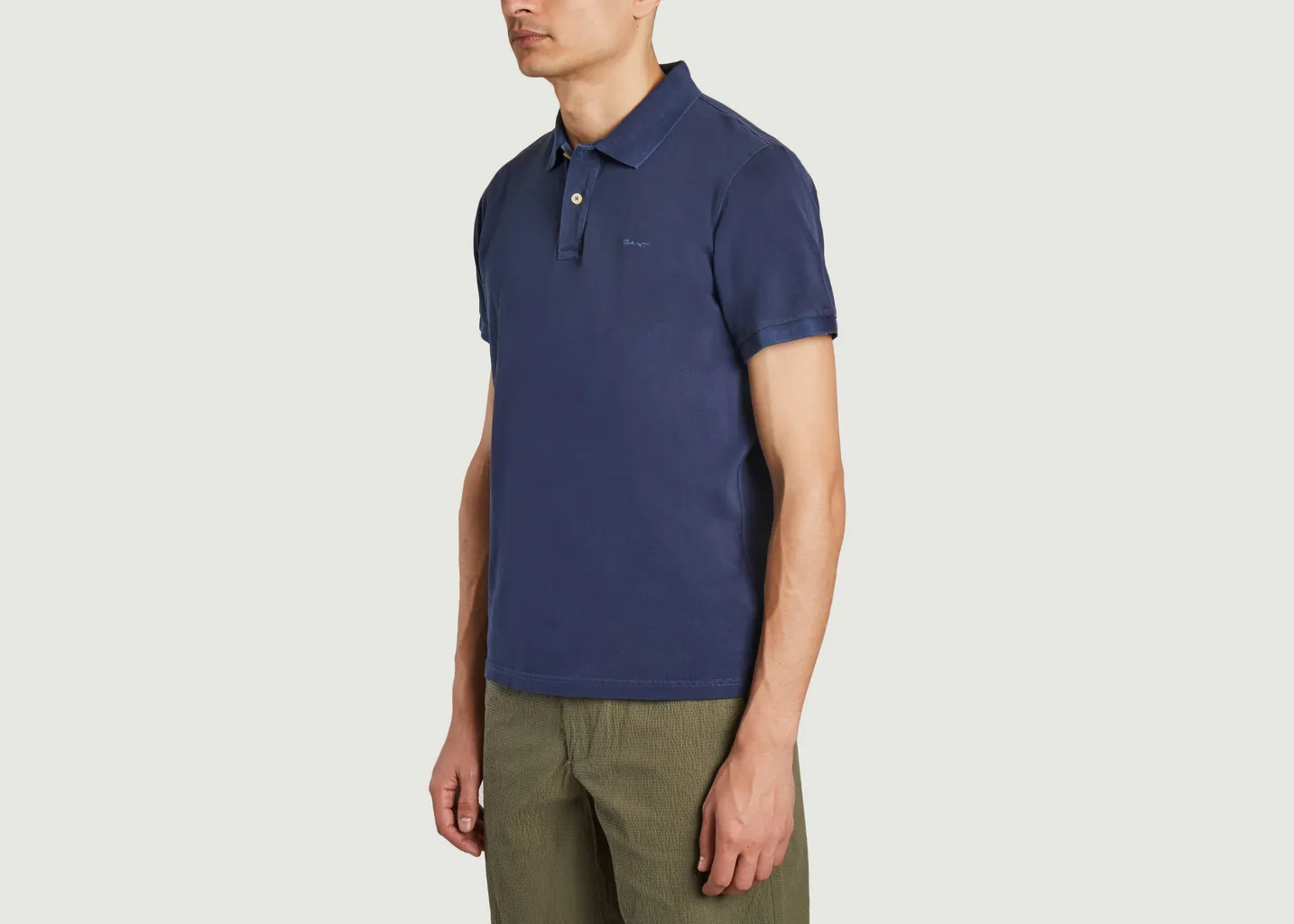 Polo en coton piqué Sunfaded Persian Blue Gant