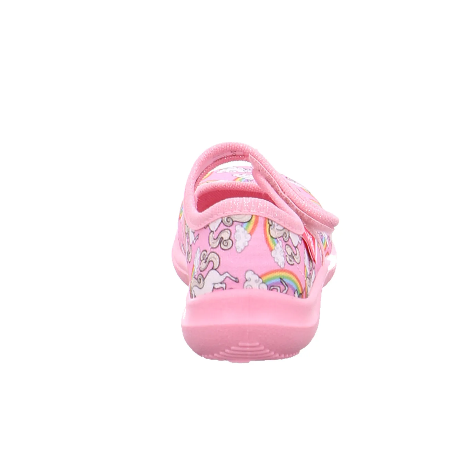 BECK Kinder-Hausschuh Rosa Textil  Mädchenhausschuh