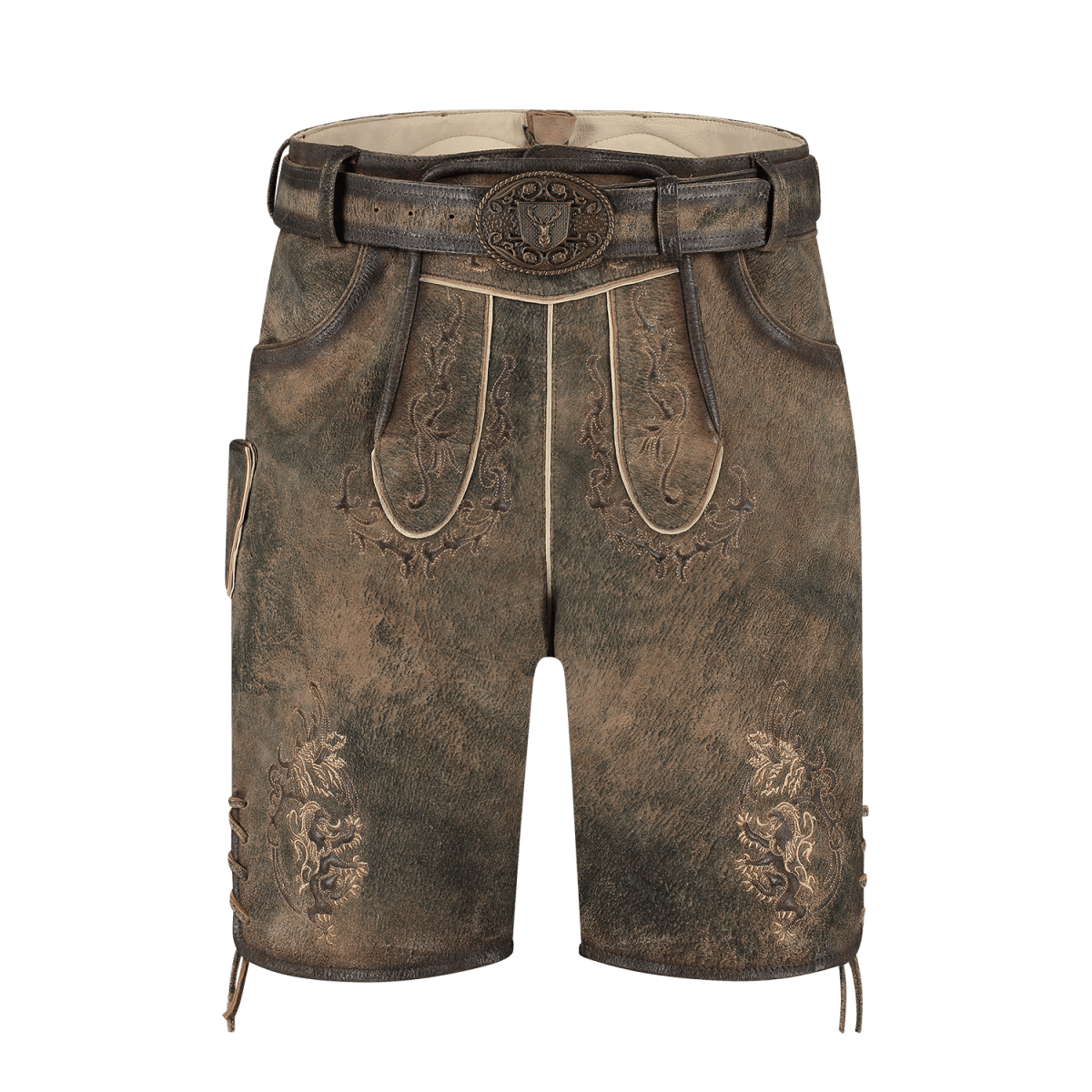 Lederhose Bruin Ziegen Antik