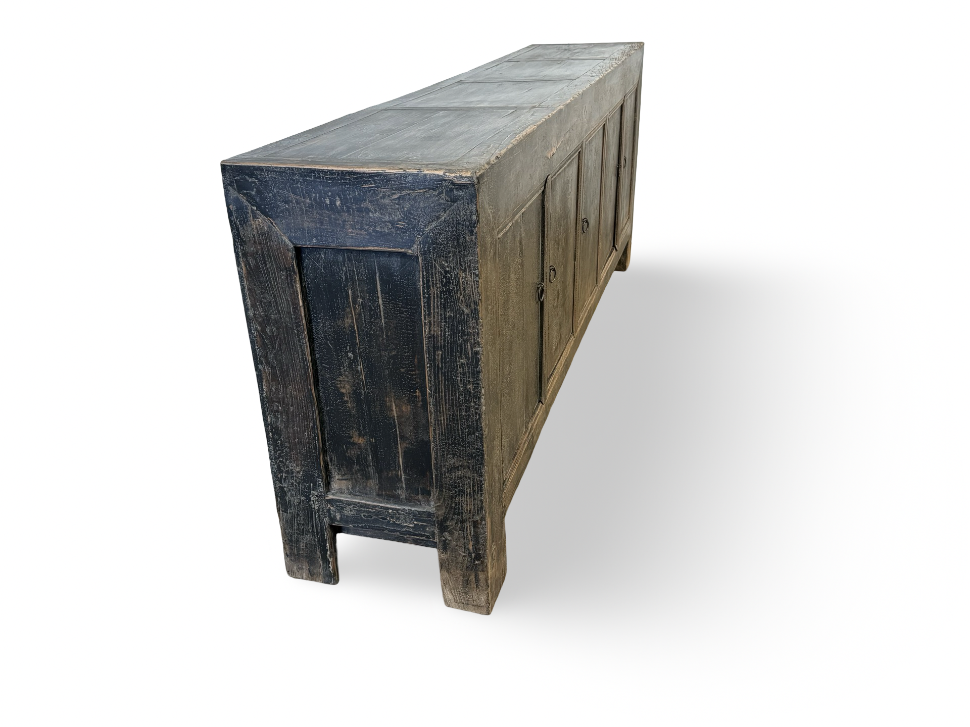 Dressoir naturel zwart 5 deur uniek