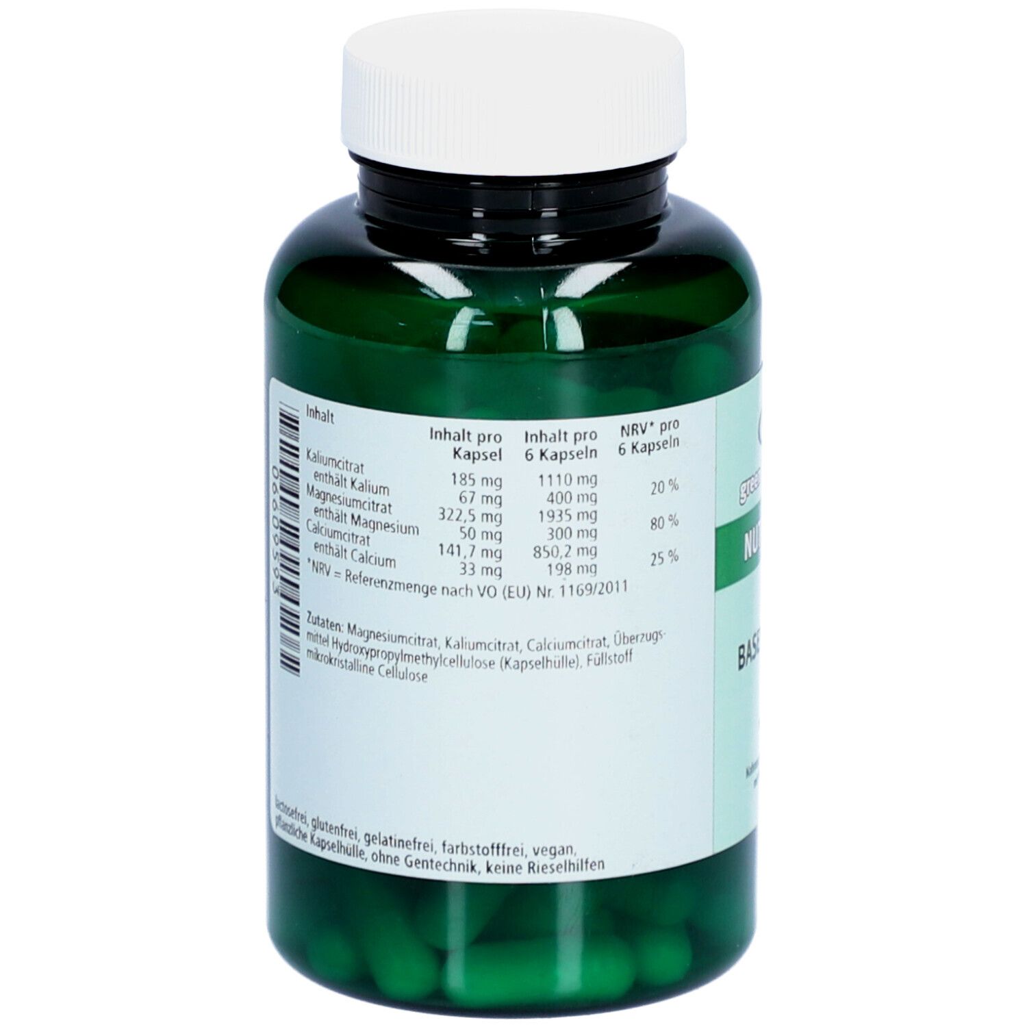 green line NUTRITHEKE Basencitrate