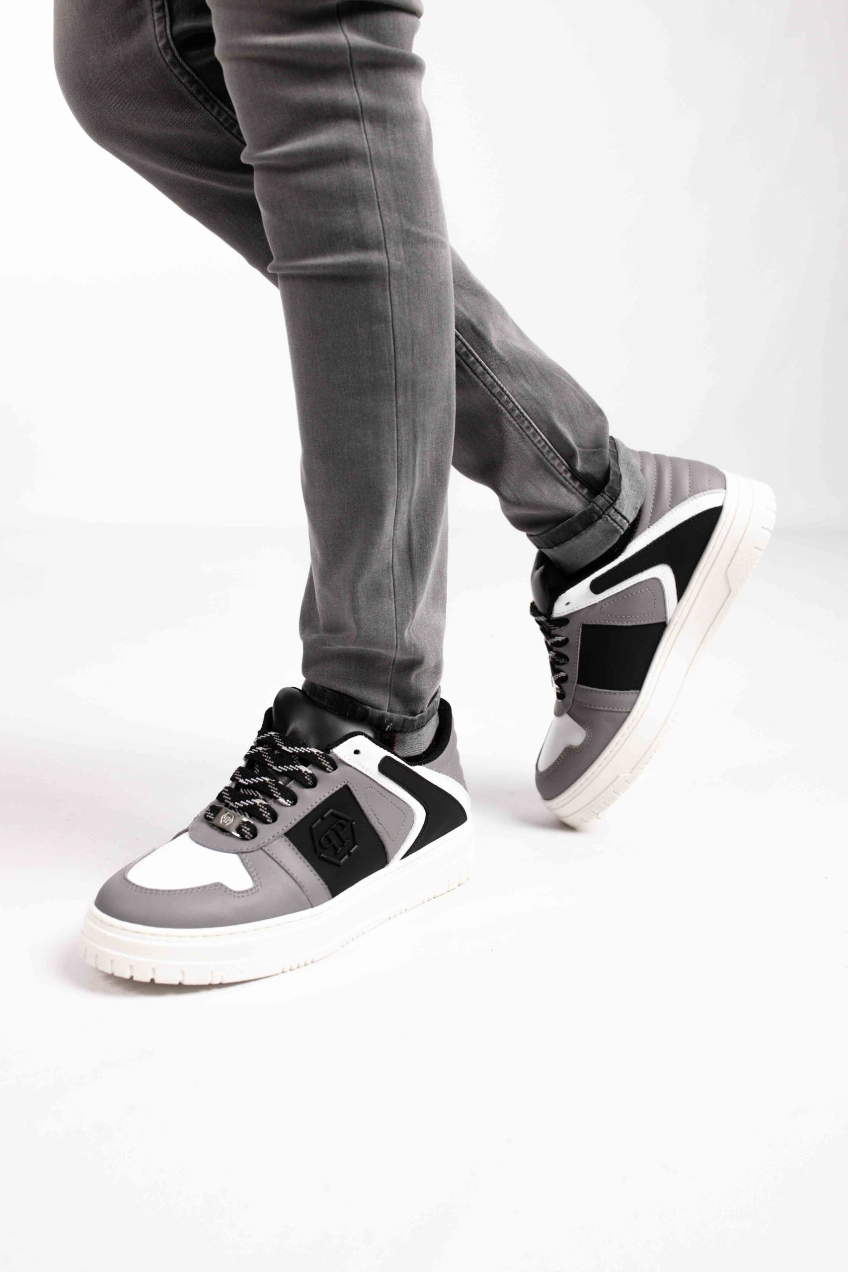 Philipp Plein Sneakers 76464 Dames/Kids Grijs/Wit/Zwart