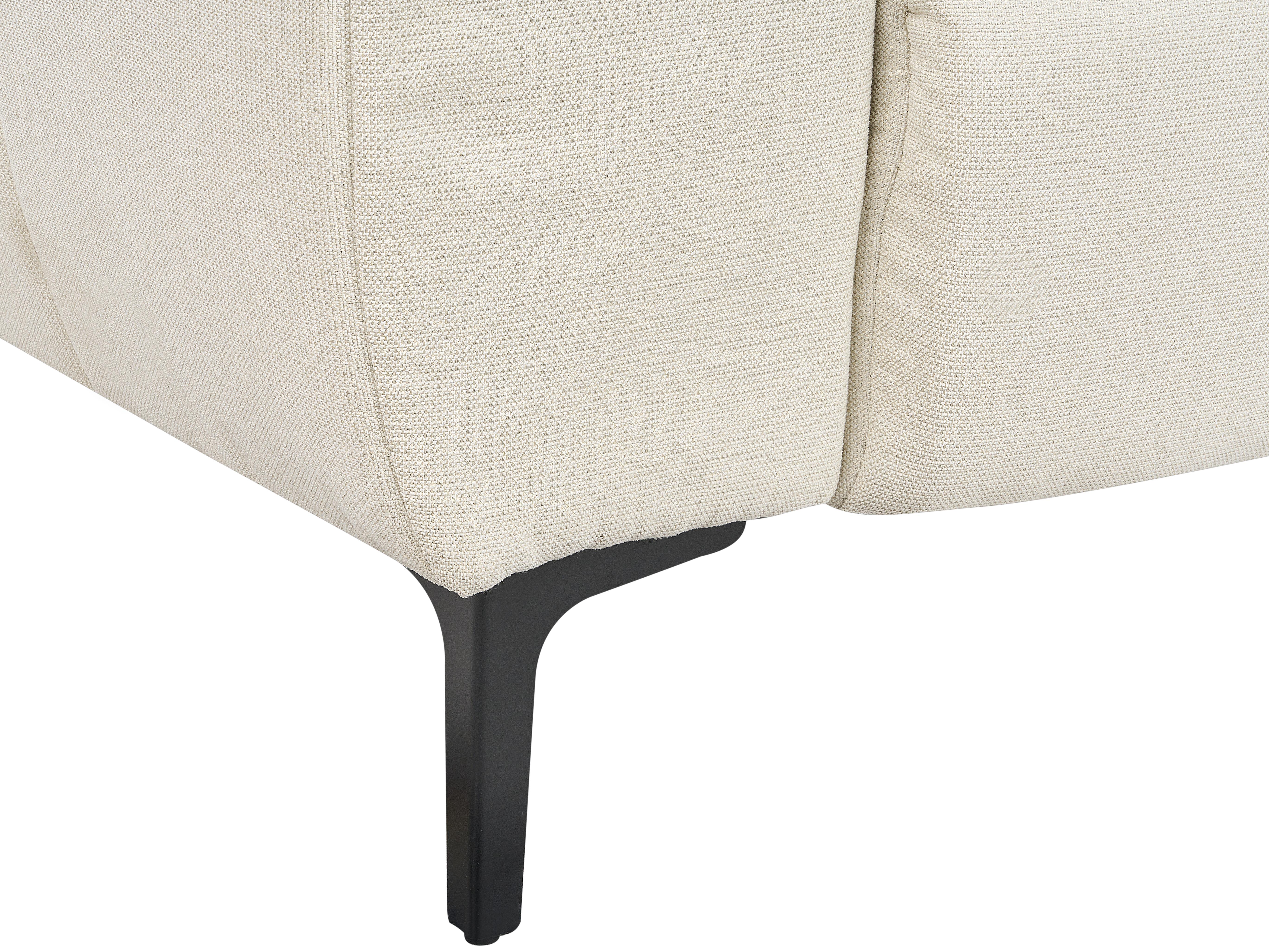 Bank 2-zits VEGAMO Stof Lichtbeige