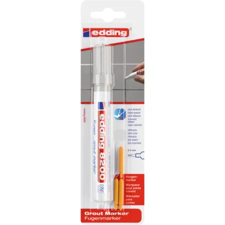 edding 8200 Fugenmarker, 2-4mm, silbergrau