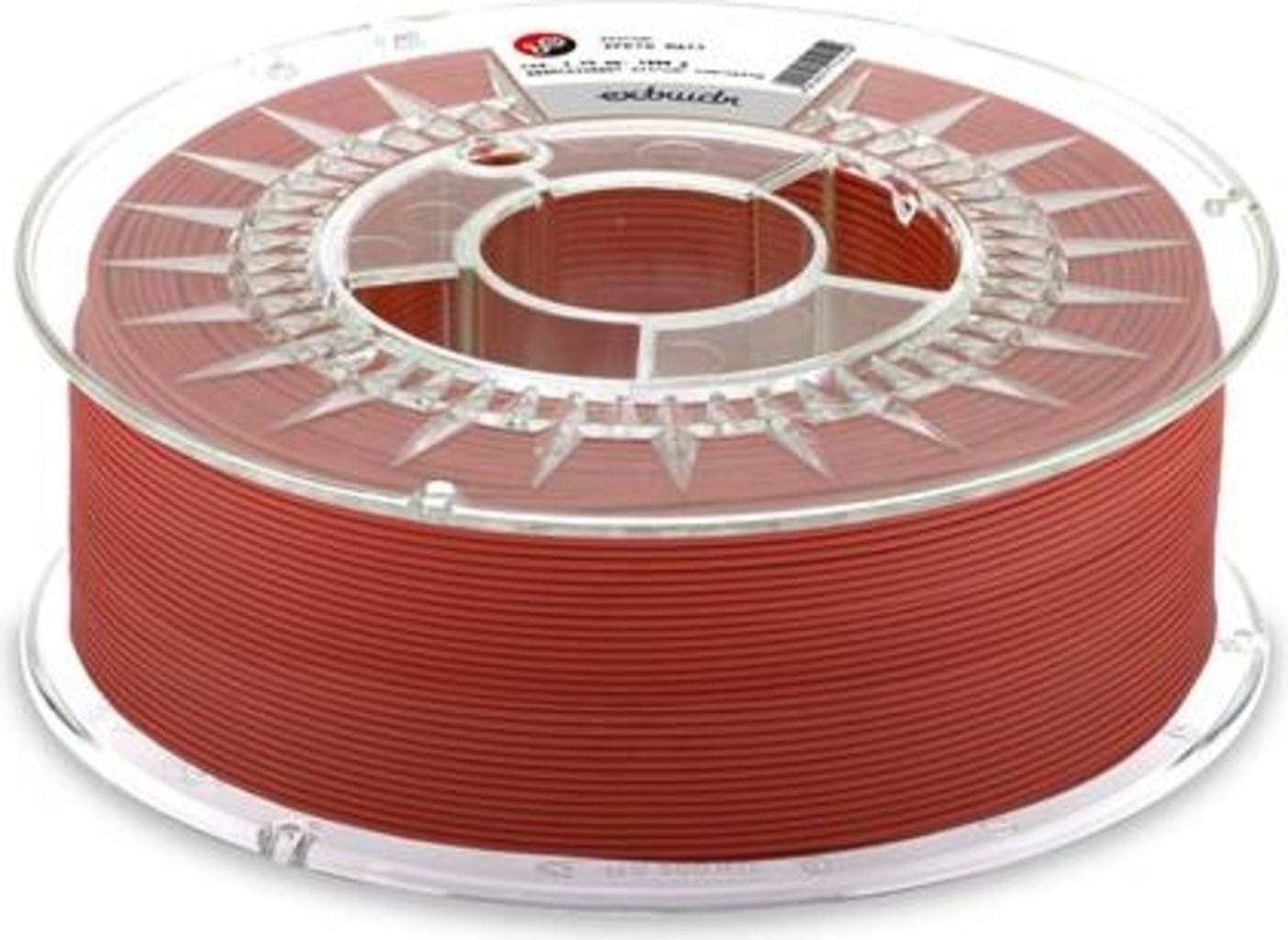 Extrudr  XPETG Matt Rot, 1,75 mm / 1000 g    Recyclebares Filament mit mechanischen Eigenschaften und hoher chemischer Resistenz