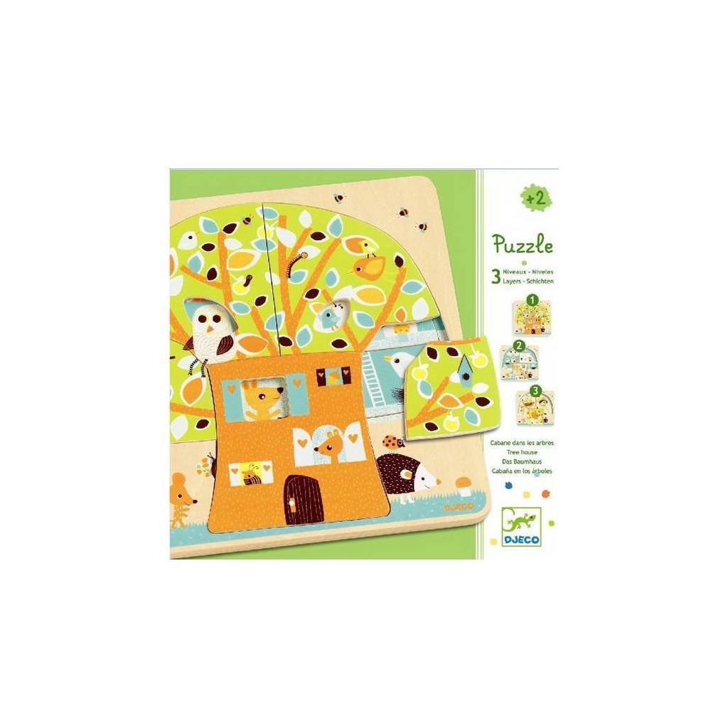 Puzzle Bois 3 Niveaux : Chez Nut