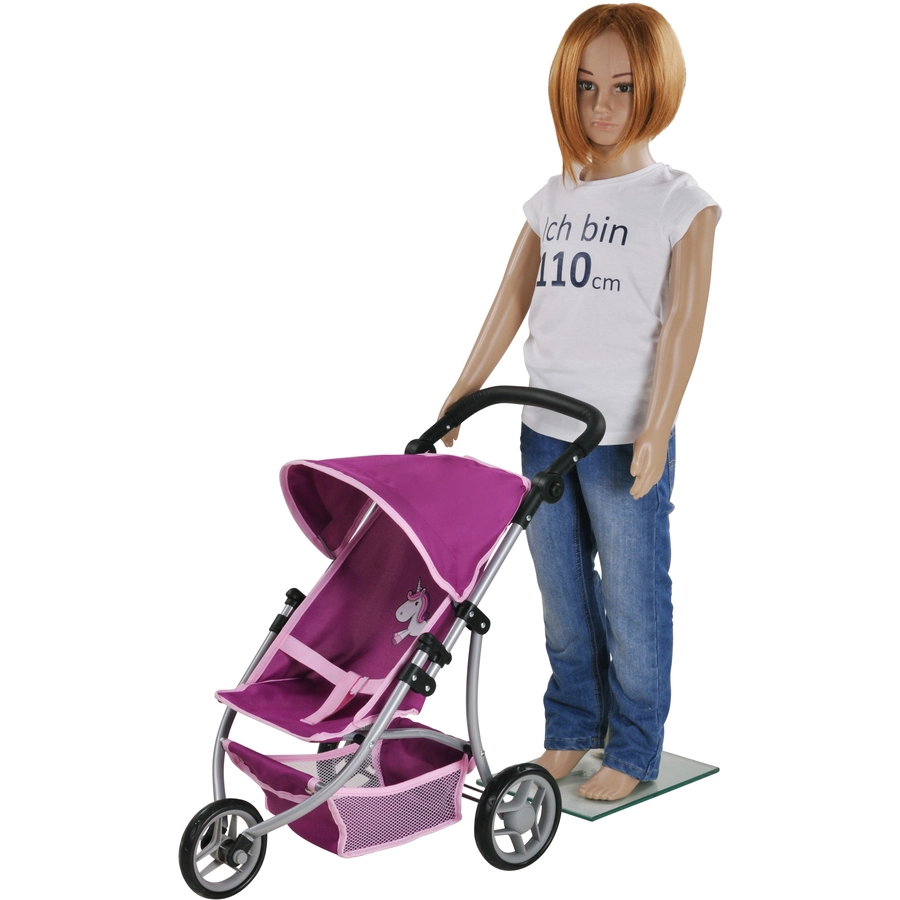 knorr toys® Puppenbuggy Jogger Lio - UMA. Das Einhorn purple rosa