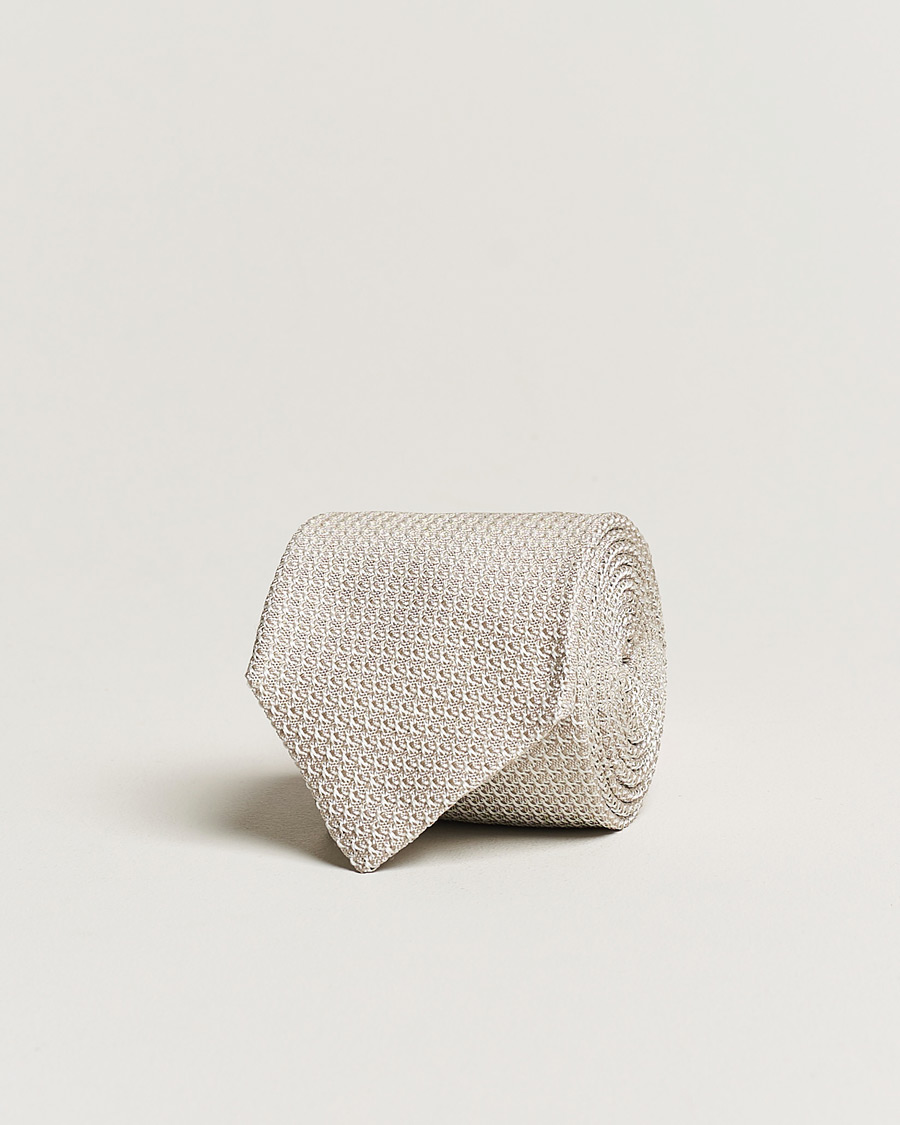 Amanda Christensen Silk Grenadine 8 cm Tie Beige