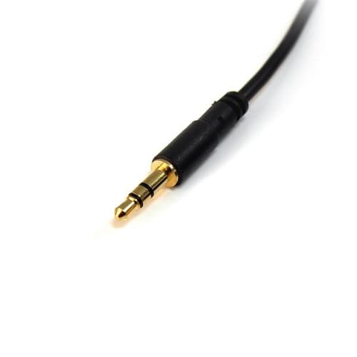 StarTech.com MU15MMS, 3.5mm, Hanstik, 3.5mm, Hanstik, 4,6 m, Sort