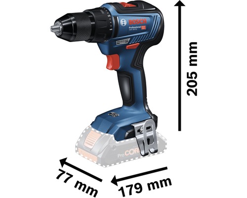 Bosch Professional GSR 18V-55 accuboormachine inclusief 2 accu's (4,0Ah), lader en L-koffer