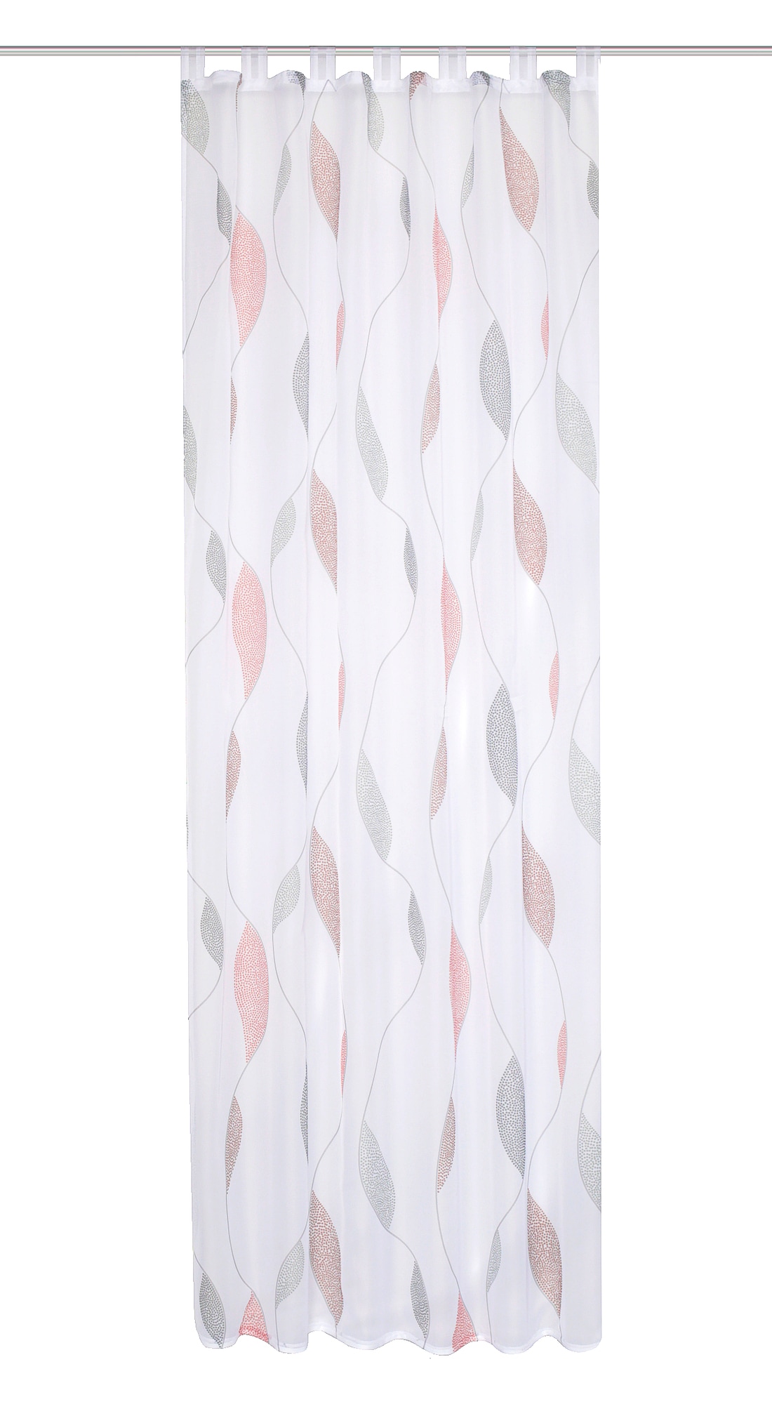 HOME WOHNIDEEN Gardine »PAOLO« Schlaufen 1 Stk. tlg. halbtransparent