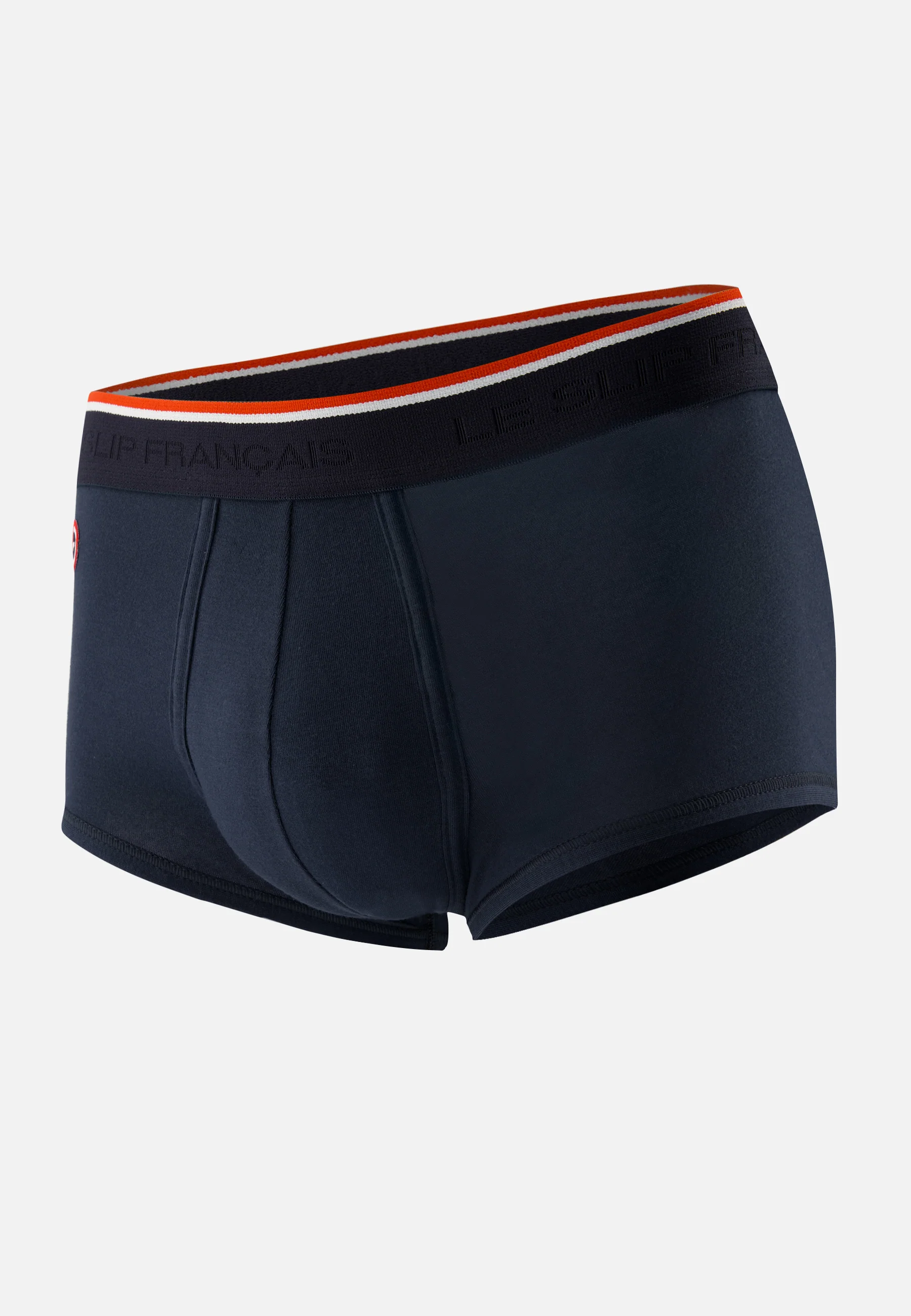 Boxer échancré en coton-Pedro Bleu Marine