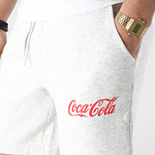 Short Jogging Coca-Cola Gris Clair Chiné