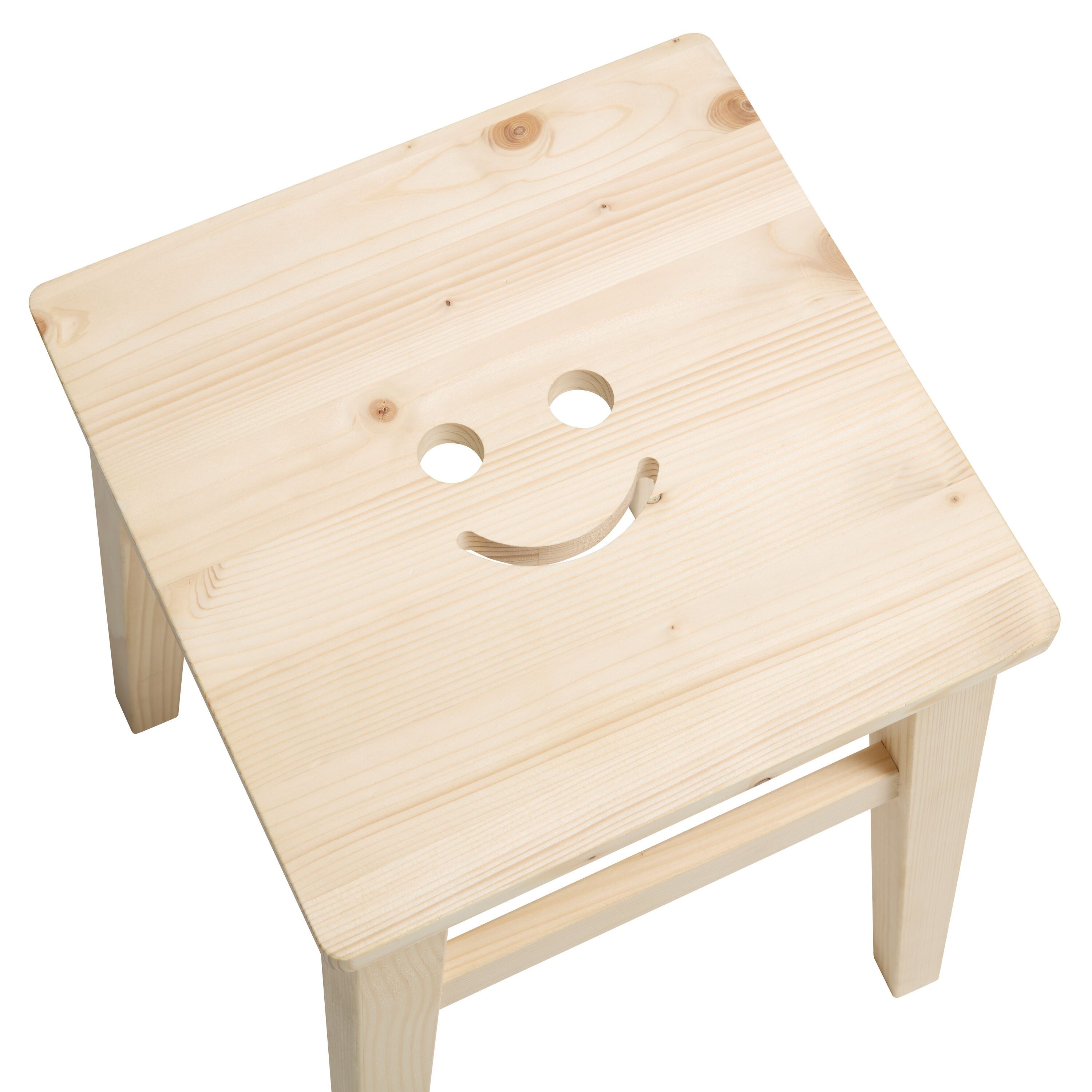 SE-ZIGERLI Holztaburett Smile Fichte - Fichte / B: 29.5 cm x T: 29.5 cm x H: 46.0 cm