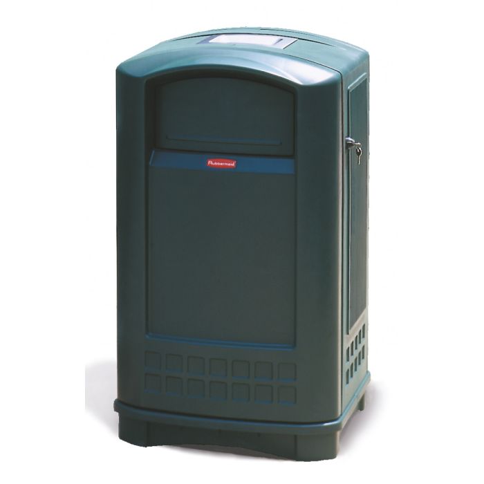 Rubbermaid Landmark container met asbak, Groen (VB003965G)