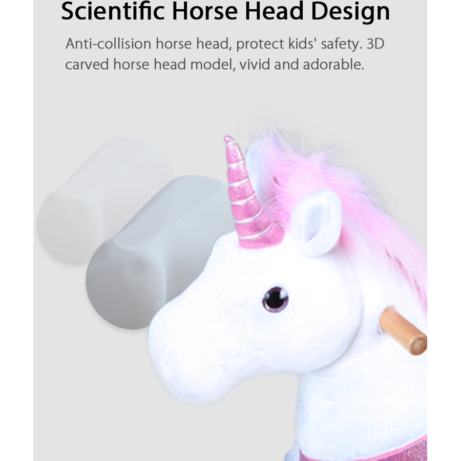 PonyCycle® Pink Unicorn mit Bremse - groß