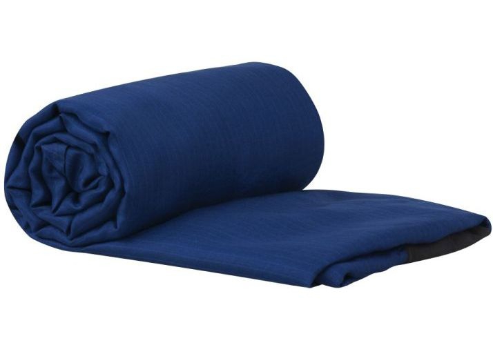 Sea to Summit Premium Stretch Silk Travel Liner Reiseschlafsack Inlett Double Navy blue