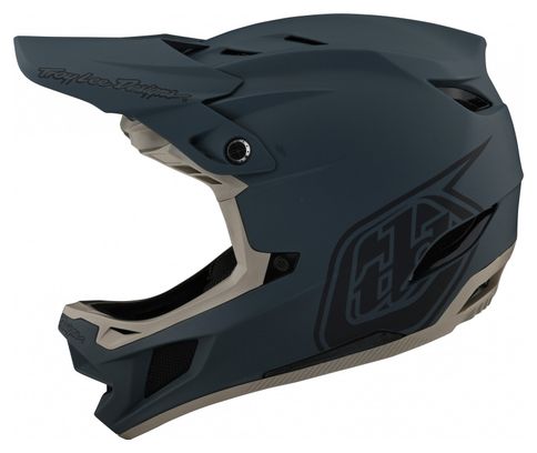 Casque Integral Troy Lee Designs D4 COMPOSITE Turquoise Gris