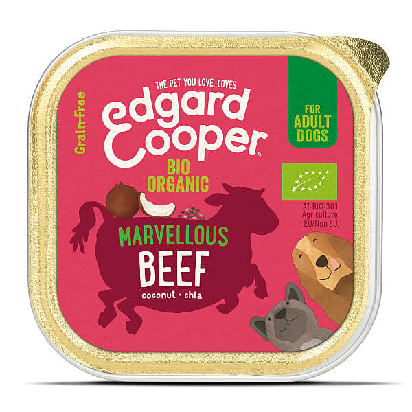 Edgard & Cooper Adult Biologisch Kuipjes Rund 17 x 100 gram