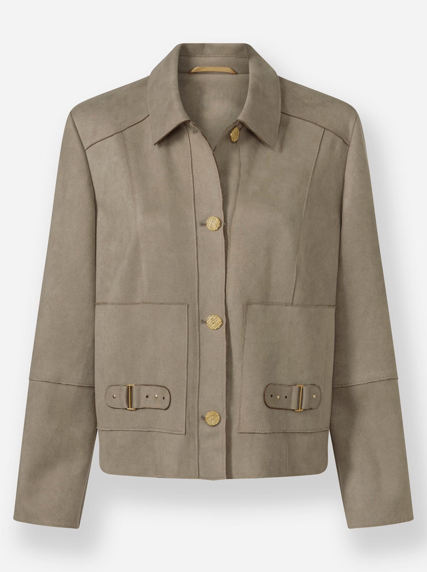 heine Lederimitat-Blazer »Velourslederimitat-Jacke«