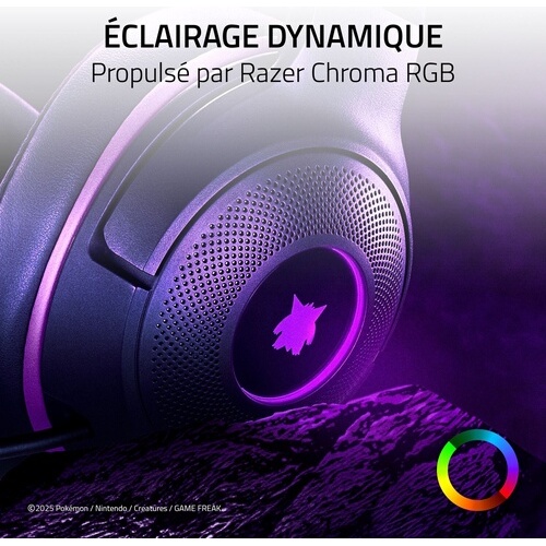 Casque PC Razer Kraken Kitty V2 - Pokémon Gengar Ed