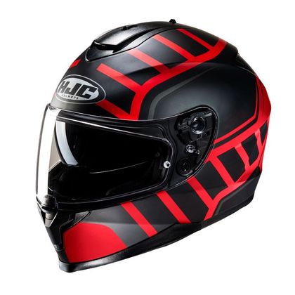 Casque Hjc C70N - HOLT - Rouge / Noir