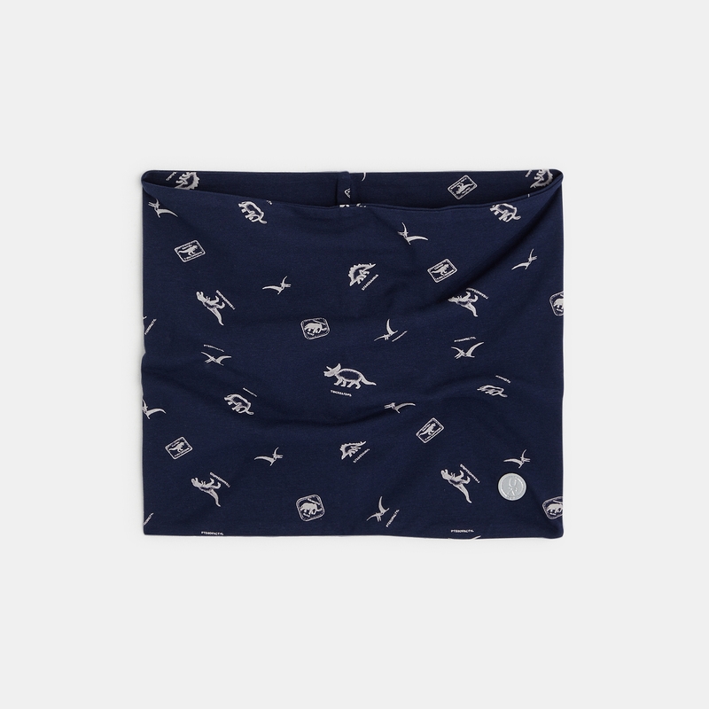Snood en jersey imprimé bleu garçon