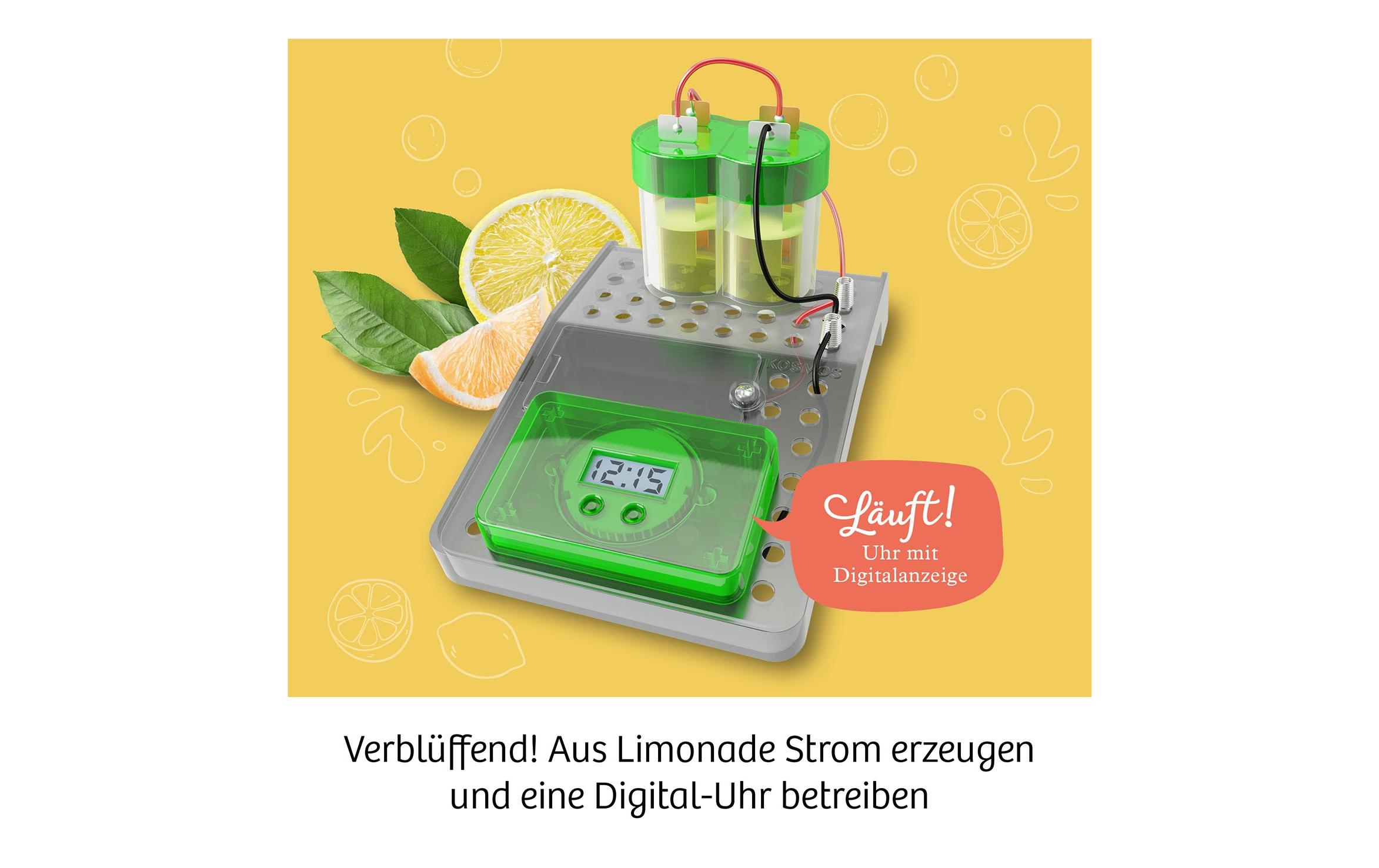 Experimentierkasten Limo-UhrEin cooler Elektro-Bausatz mit Wow-Effekt!