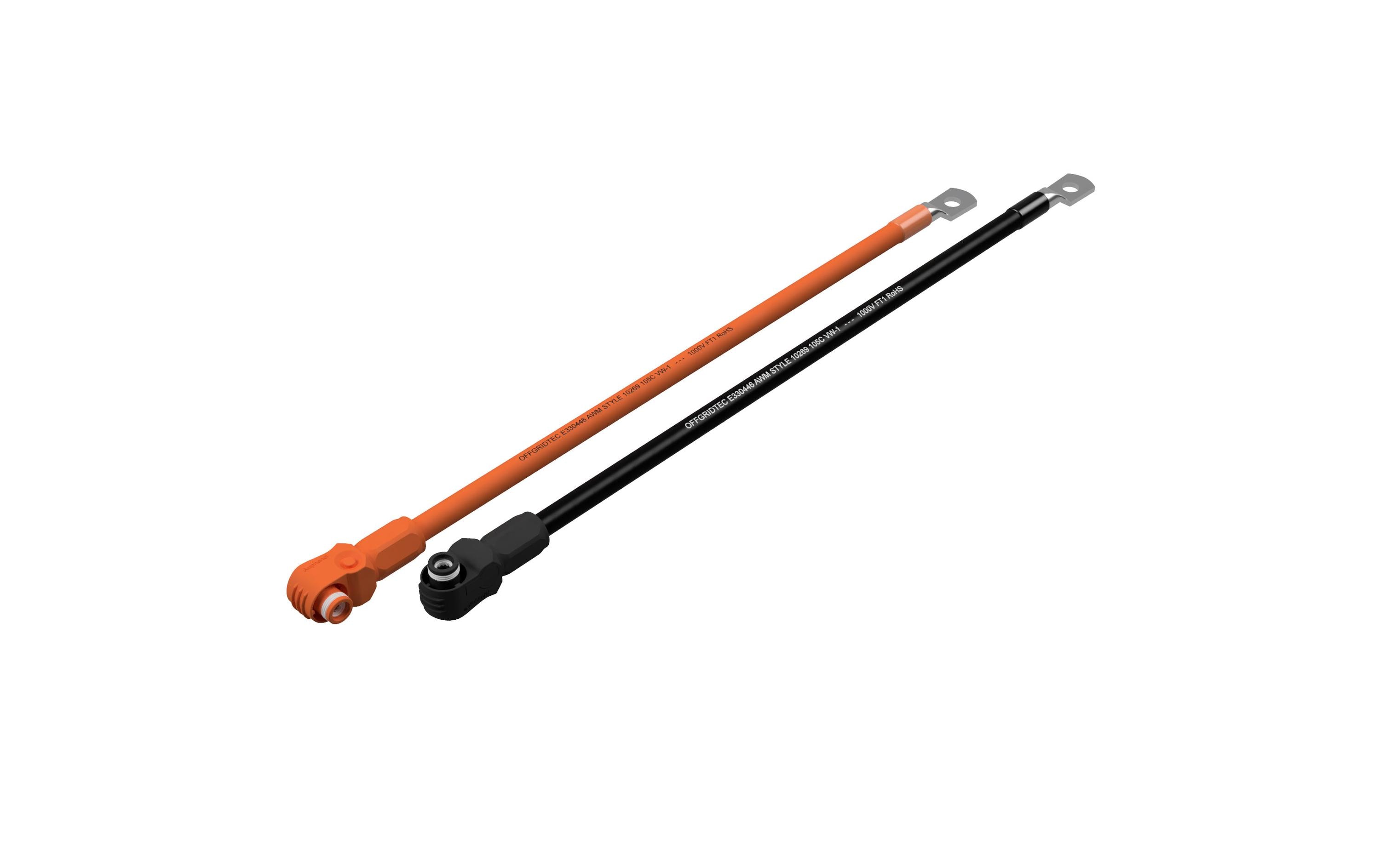 Anschlusskabel Batterie zu Wechselrichter M8, 25 mm², 2mBatterieanschlusskabelset Pylontech zu Wechselrichter 2 x 2.0m 25 mm² Amphenol zu M8