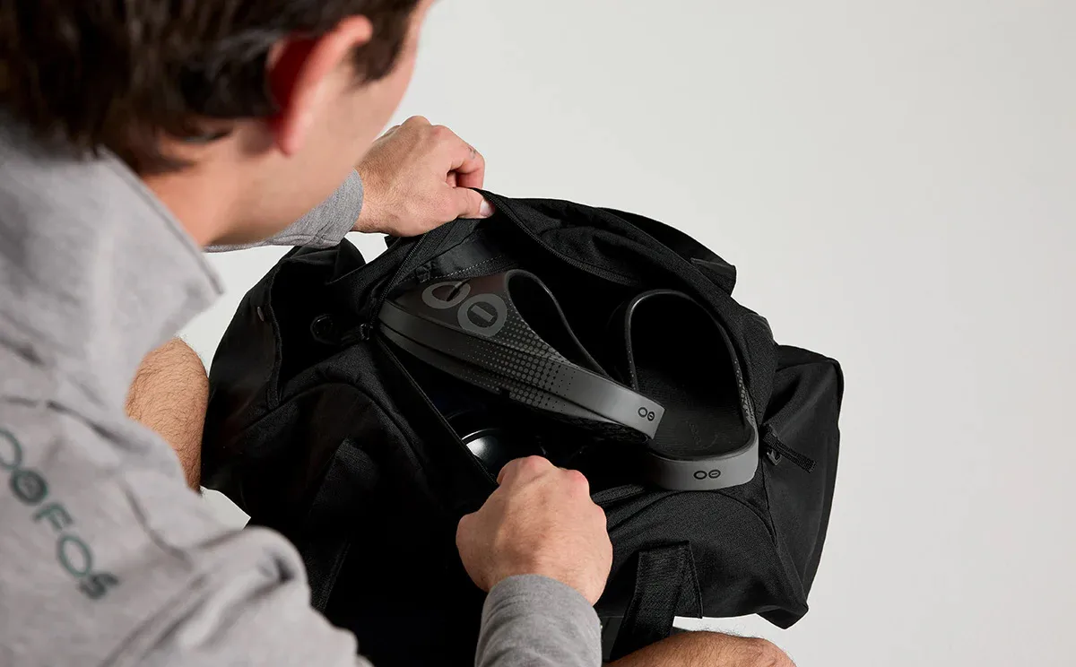 OOFOS OOahh Sport Slide Black Matrix