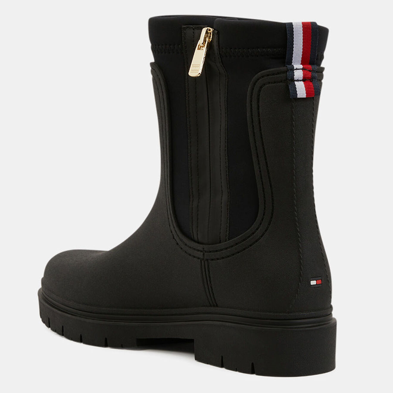 Tommy Hilfiger Chelsea boots de pluie en Néoprène noires
