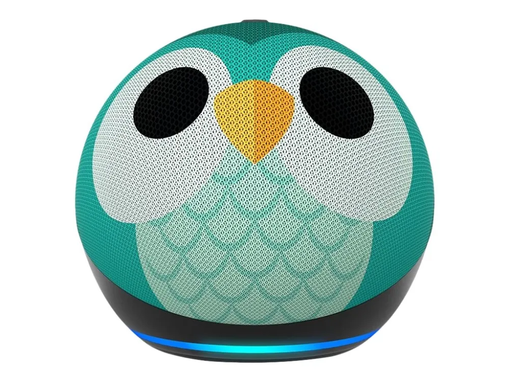Amazon Echo Dot (5th Generation) Kids - Smart højttaler - Bluetooth, Wi-Fi - App-kontrolleret - ugle