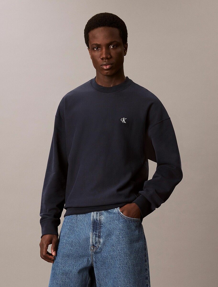 CALVIN KLEIN<br>Suéter de gola redonda