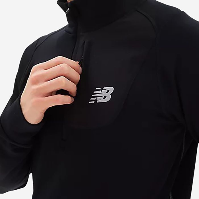 New Balance Herre Trøjer NB Heat Grid Half Zip Sort
