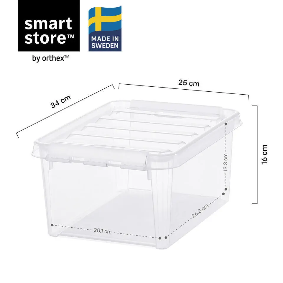 SmartStore Stevige Opbergbox 8L Set van 10 - 34x25x16cm