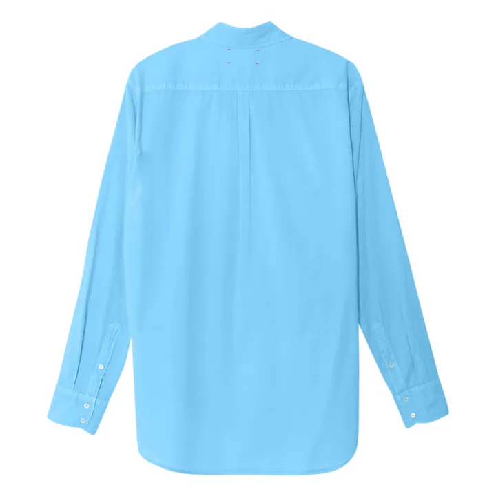 Xirena Chemise Beau Popeline de Coton | Bleu