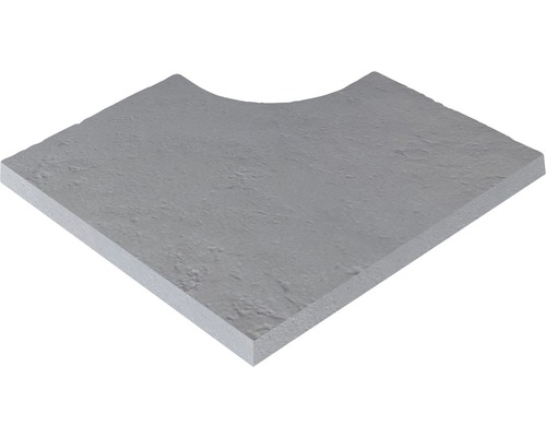 Zwembadrandsteen Margo binnenhoek voor radius 15 cm parelgrijs 49,5/49,5 x 31 x 3,2 cm