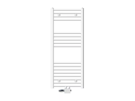 Radiateur Design Sahara Non Électrique, 500 x 1200 mm, Blanc, Connexion Central, avec Kit