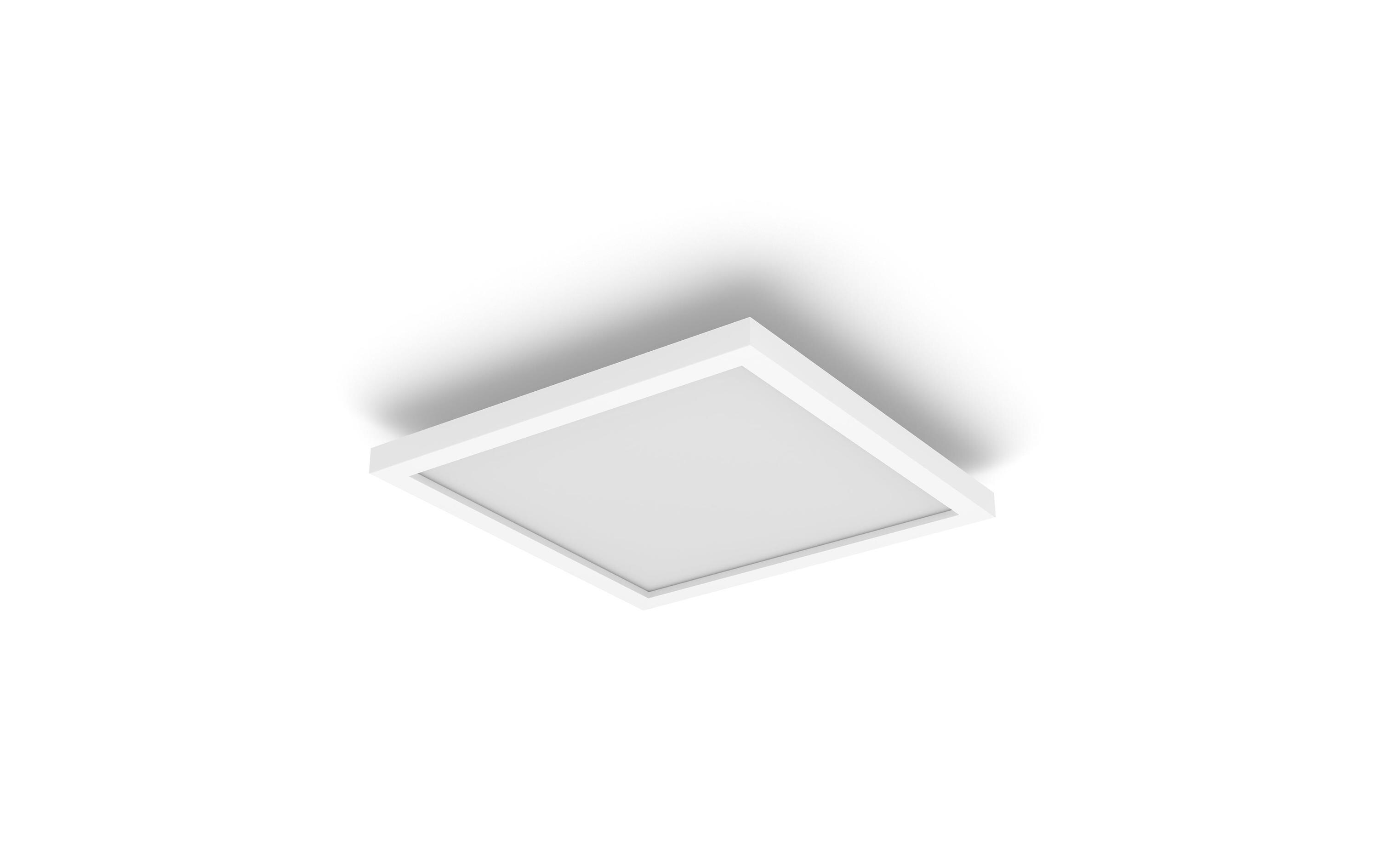 White & Color Ambiance Surimu Panelleuchte 30 x 30 weiss<br>Flaches Hue Panel