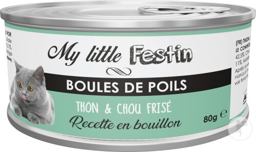My Little Festin Chat Boule De Poils Recette En Bouillon 80g